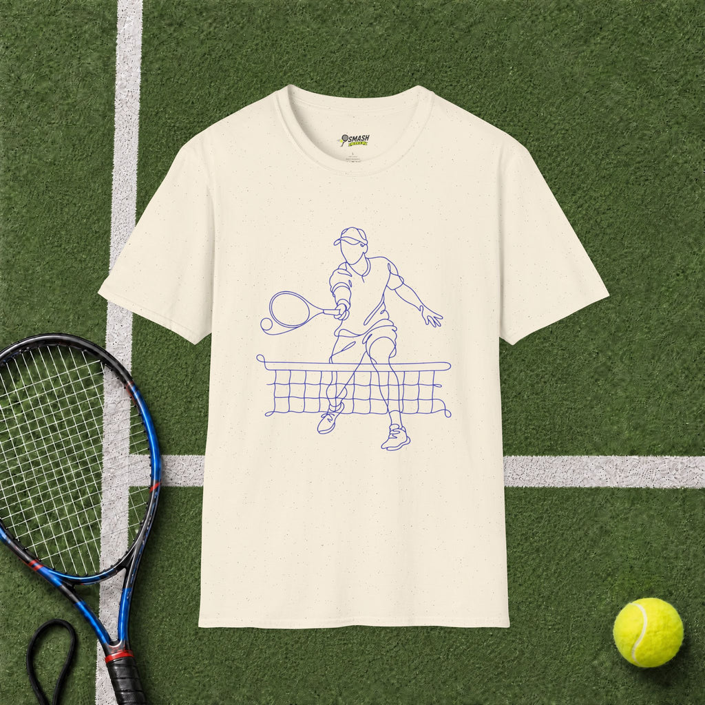 Tennis Player Line Art T-Shirt