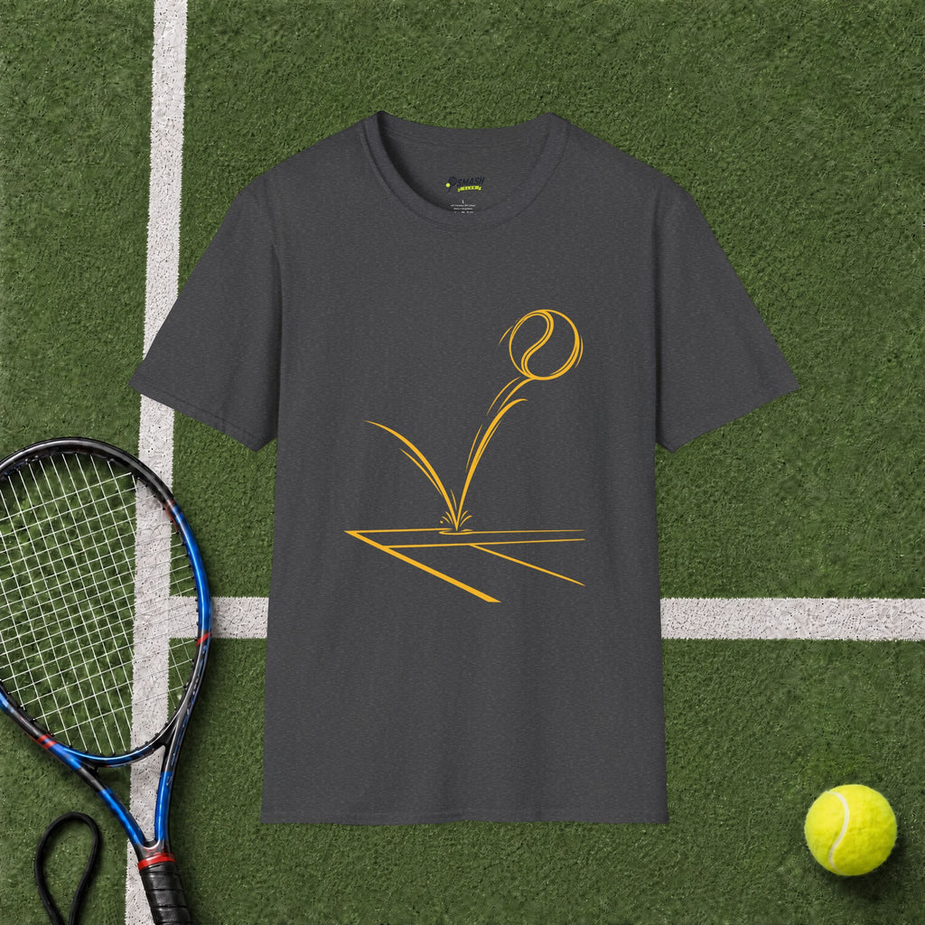 Tennis Serve Line Art T-Shirt