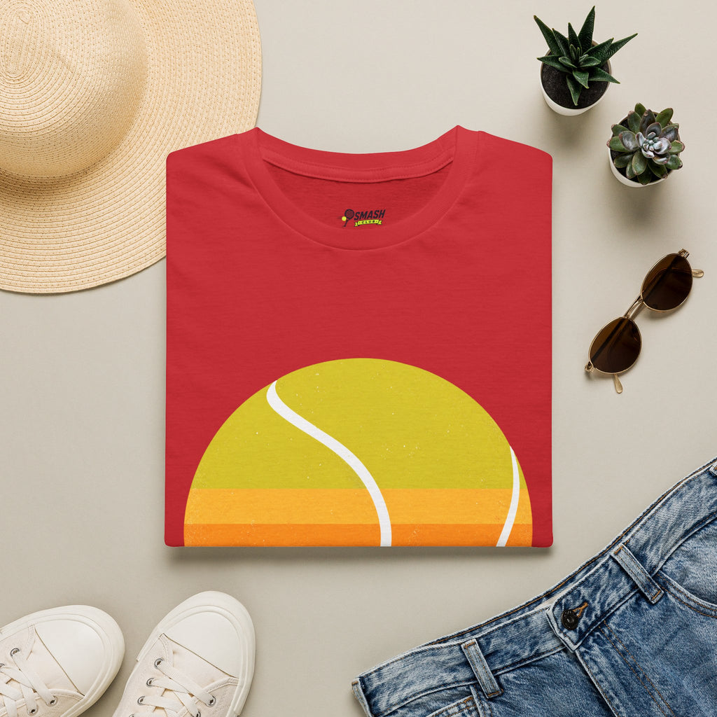 Retro Sunset Tennis T‑Shirt