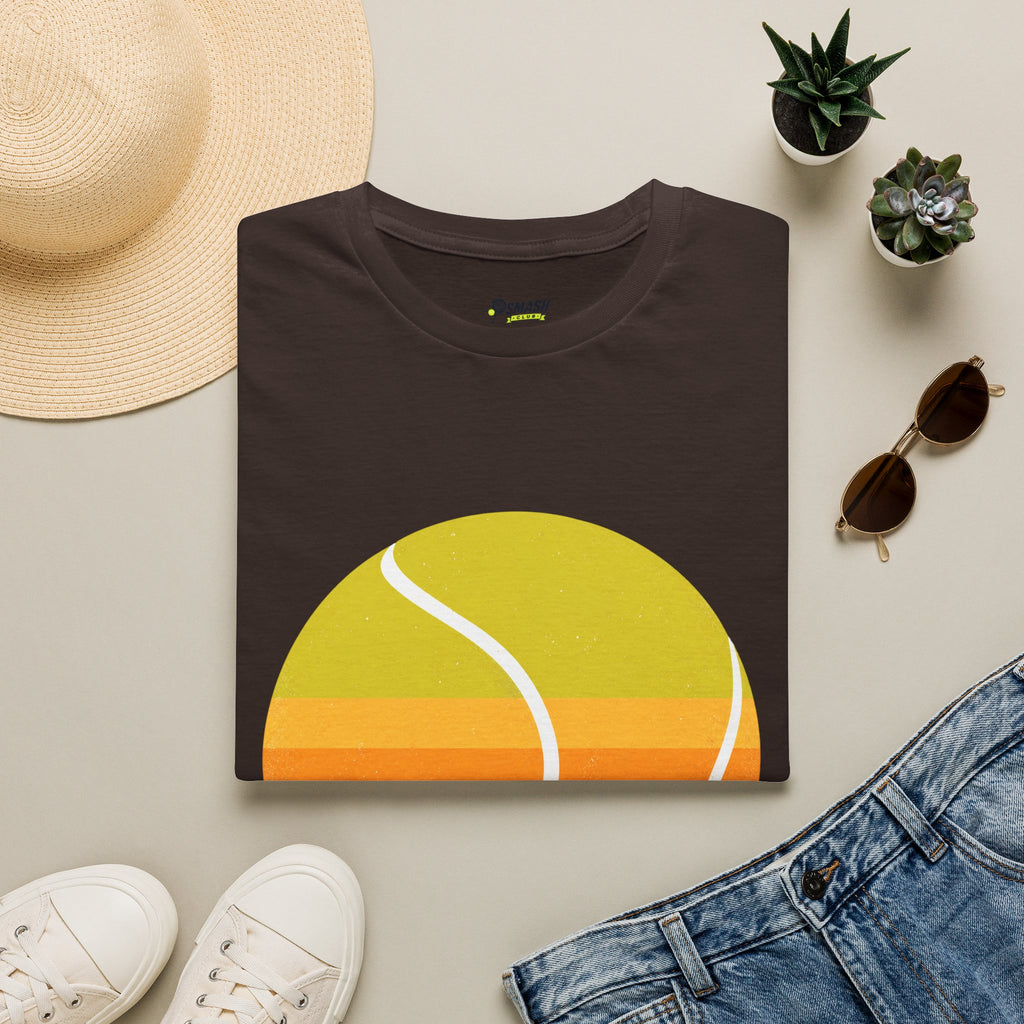 Retro Sunset Tennis T‑Shirt