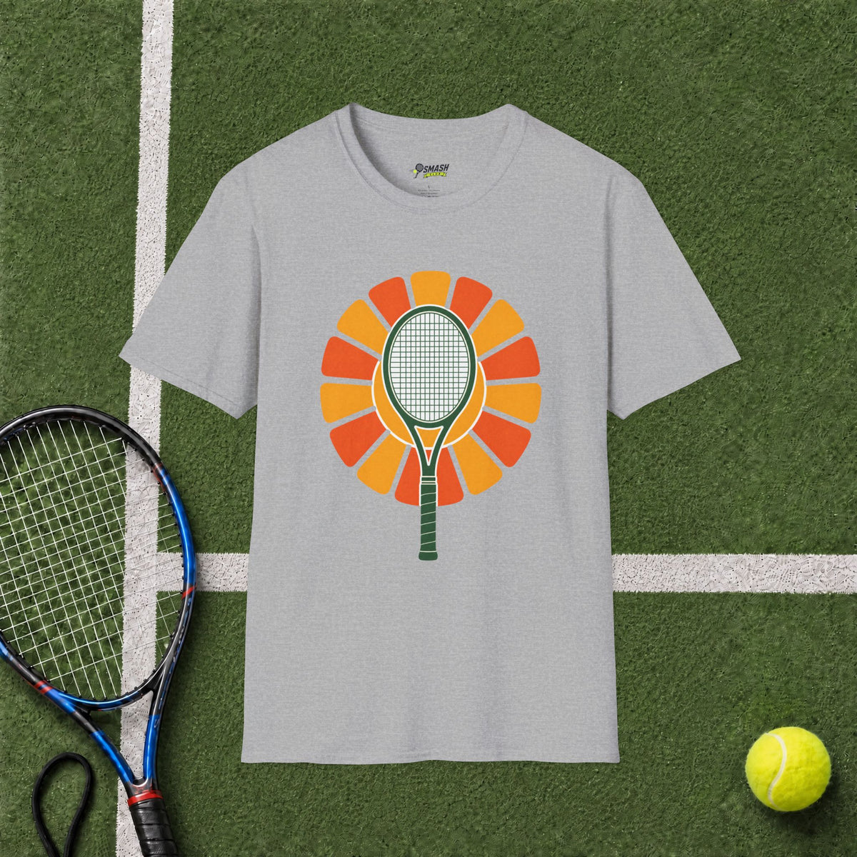 Tennis Racket Sunburst T-Shirt