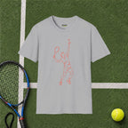 Tennis Serve Line Art T-Shirt