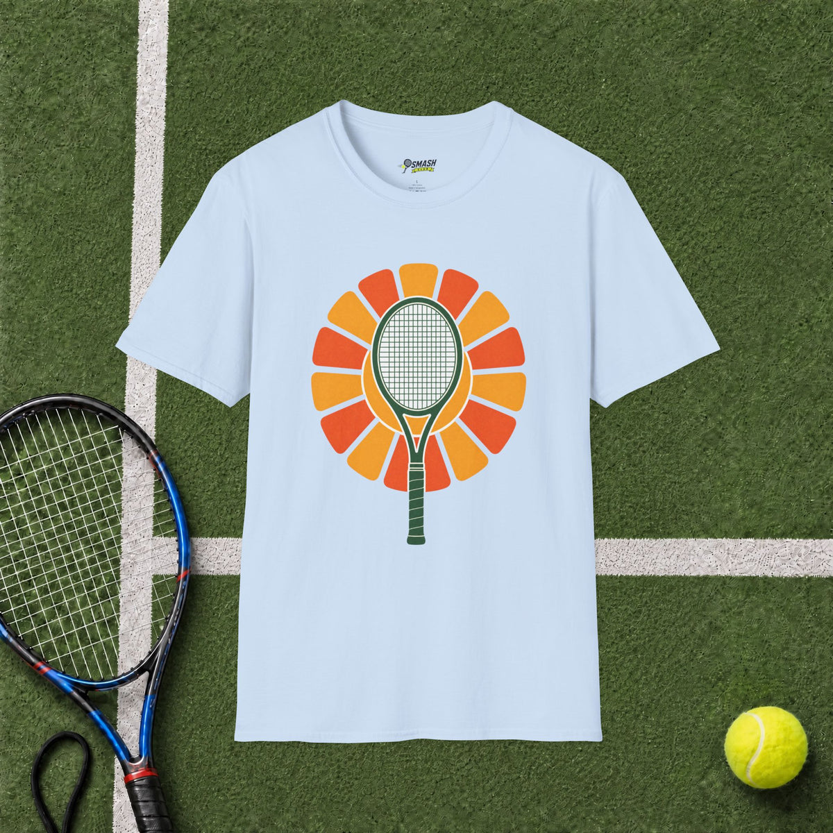 Tennis Racket Sunburst T-Shirt