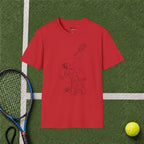 Tennis Player Line Art (1) T-Shirt