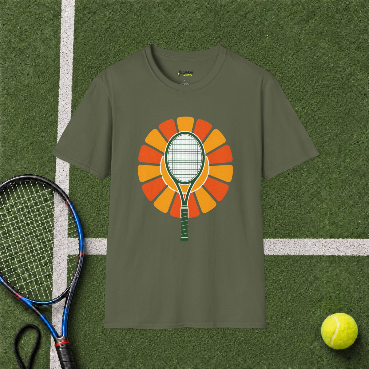 Tennis Racket Sunburst T-Shirt