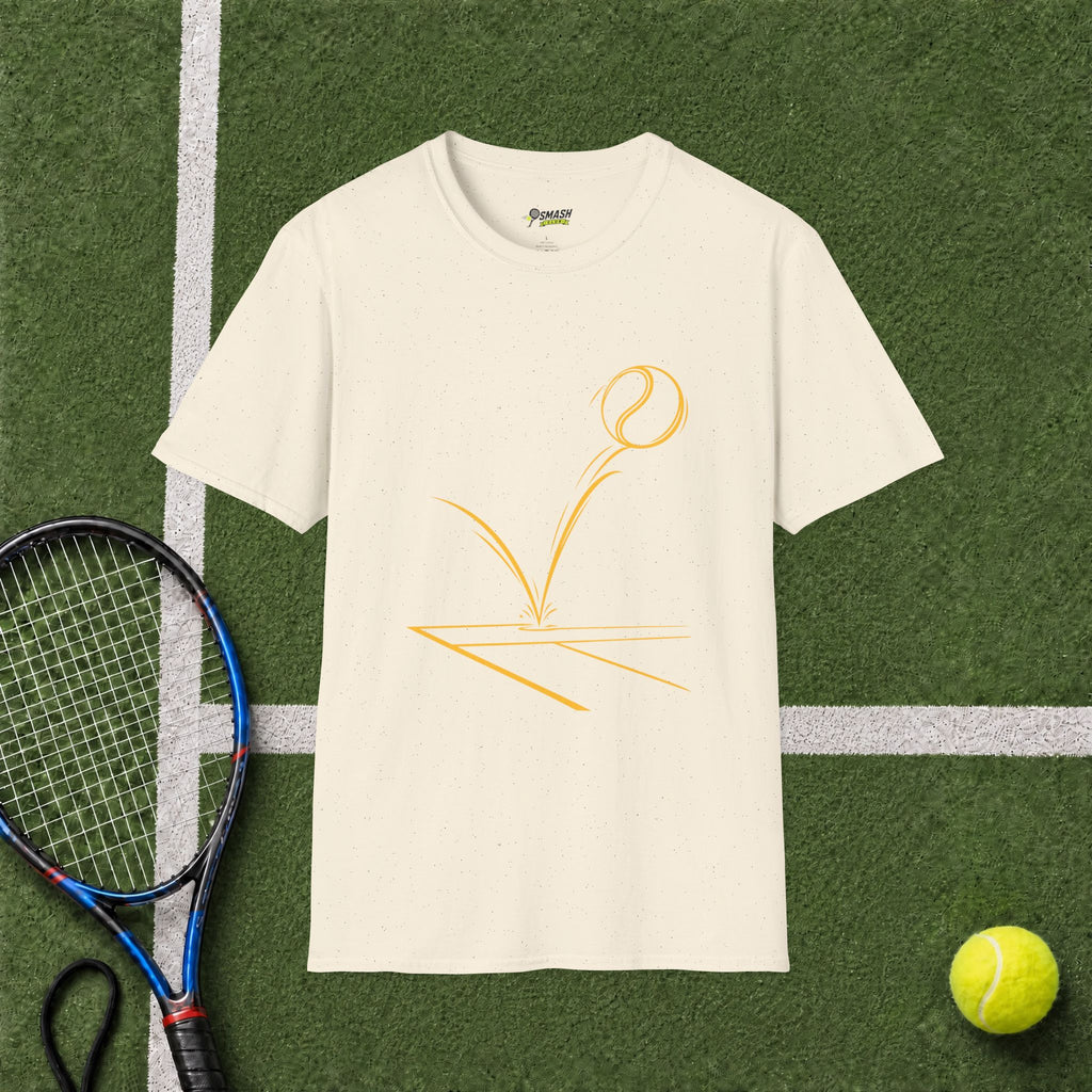 Tennis Serve Line Art T-Shirt