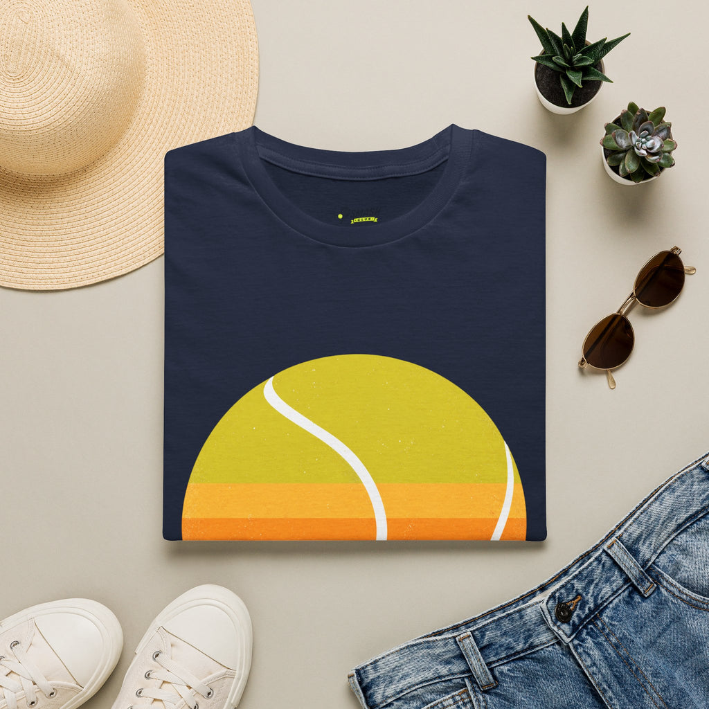 Retro Sunset Tennis T‑Shirt