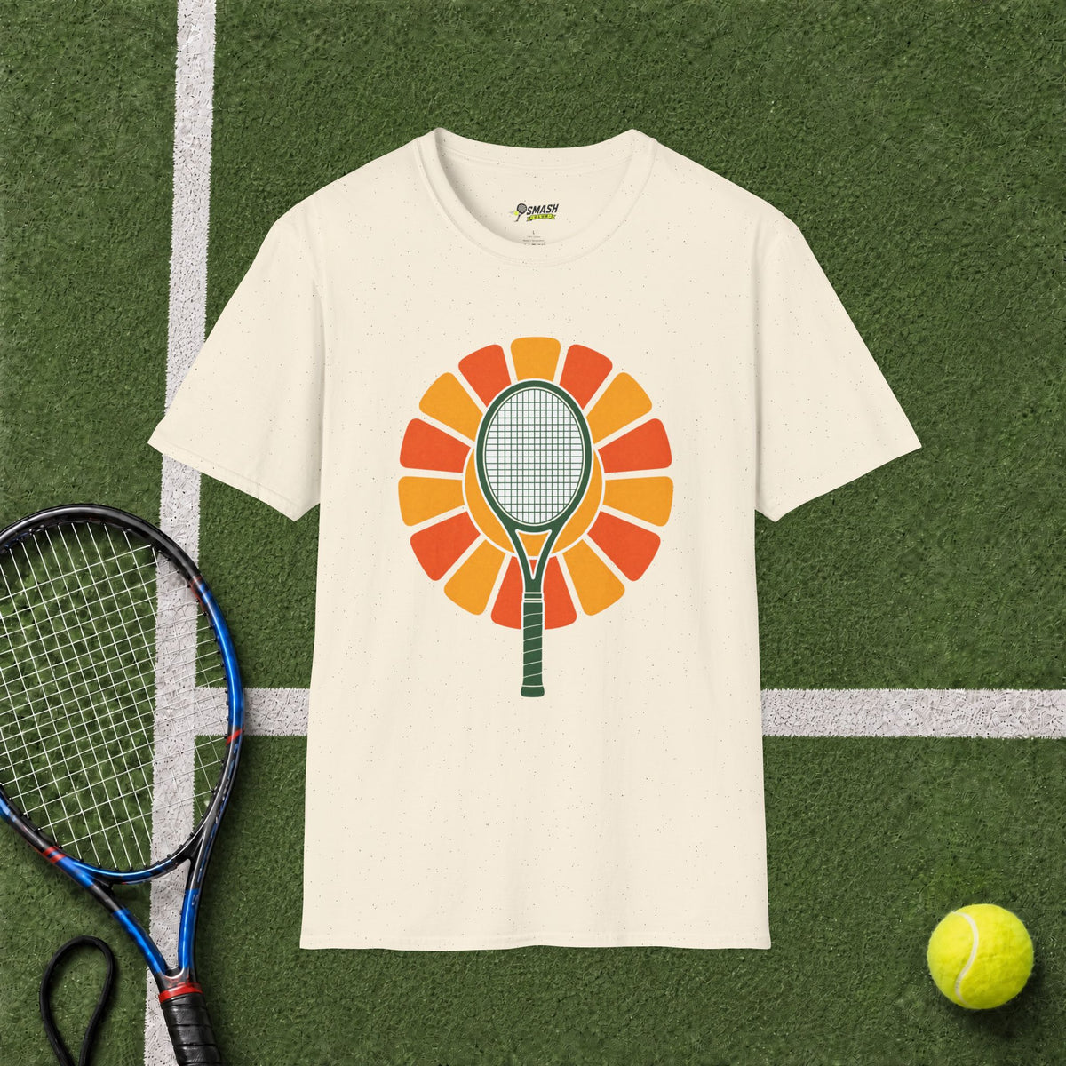 Tennis Racket Sunburst T-Shirt