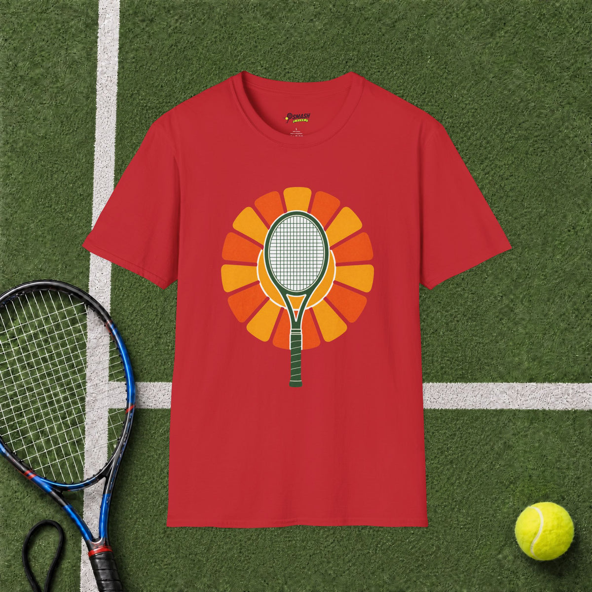 Tennis Racket Sunburst T-Shirt