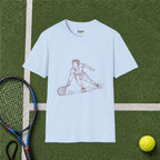 Tennis Line Art T‑Shirt