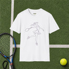 Tennis Line Art T-Shirt