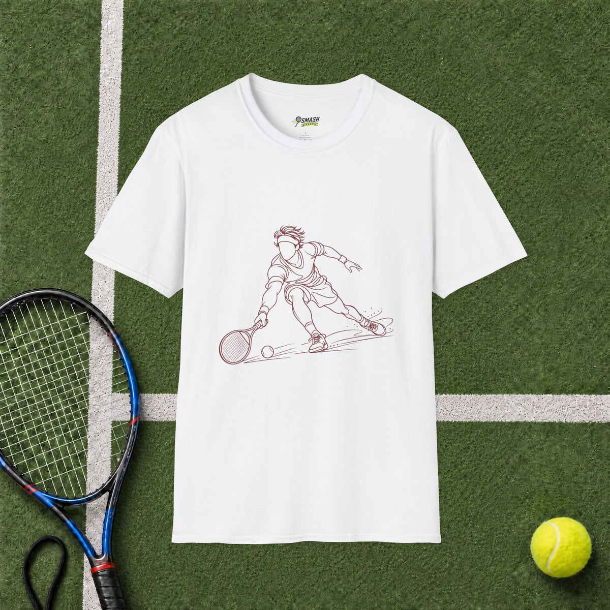 Tennis Line Art T‑Shirt