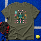 Floral Folk Art Bear T-Shirt